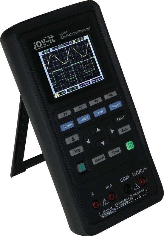 JOYIT DMSO2D72 oscilloscoop, multimeter, signaalgenerator 1Hz-70MHz driehoek, arbitraer, Sinus, Rech