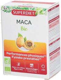 Super Diet Maca Bio - 120 Capsules - Supports Vitality and Physical Performance