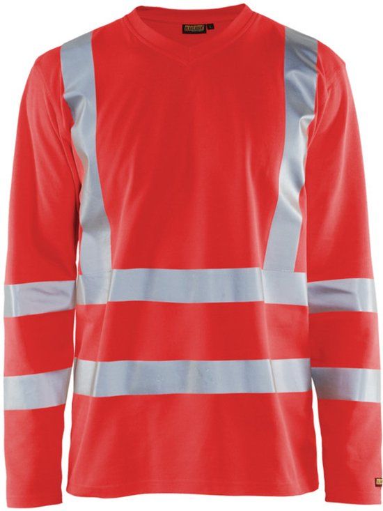 Blaklader UV-T-shirt High Vis lange mouw UPF 40+ UV 3381-1070 - High Vis Rood - 4XL