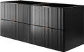 RODAN Armoire de salle de bain FLOW 120/57/46 cm Noir mat