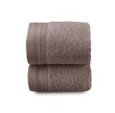 Top Towel Premium - Grote badhanddoeken - 2 gezichts- of bidethanddoeken - 30 x 50 cm - 100% katoen - 600 g - nerts