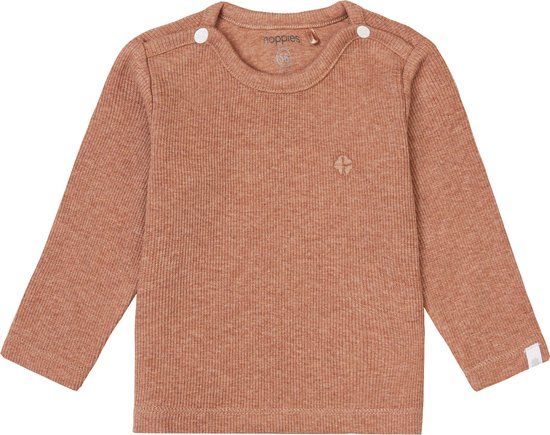 Noppies T-shirt Natal Baby - Maat 68 - Cafe Au Lait Melange