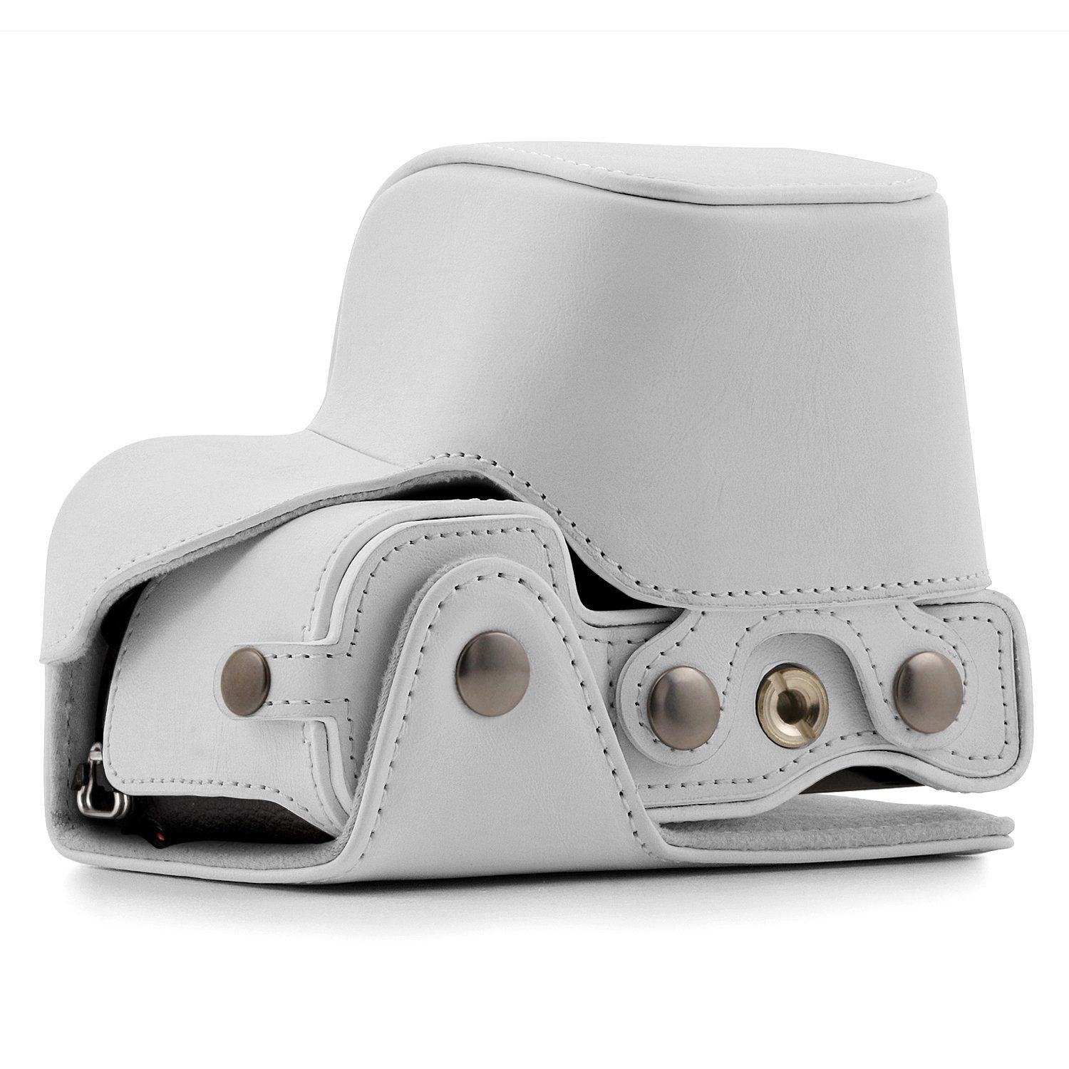 MegaGear MG864 - Cameratas - Wit - Leer - Compatibel met Sony Alpha A6300, A6000