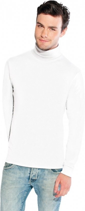 Promodoro Luxe col t-shirt wit voor heren M