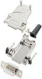 Encitech DTZF09-HDS15-W-K 6355-8063-11 D-sub female connectorset 180 ° Aantal polen: 15 Soldeerkelk 1 stuk(s)