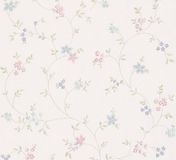 A.S. Création Romantische Bloemen Behang Landelijk Groen Blauw Crème Roze