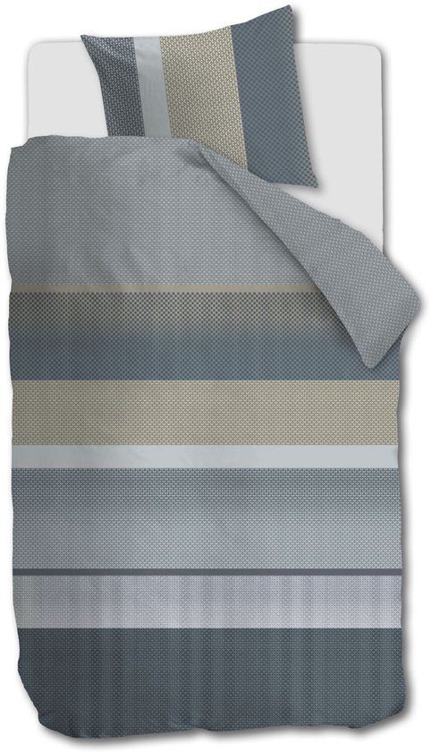 Beddinghouse Marthe dekbedovertrek - Eenpersoons - 140 x 200/220 cm - Blauw