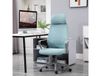 Vinsetto Chaise de bureau ergonomique inclinable hauteur réglable 64x55x116-126 cm bleu