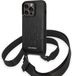 Karl Lagerfeld Back Cover for iPhone 14 Pro Max - Black - Faux Leather