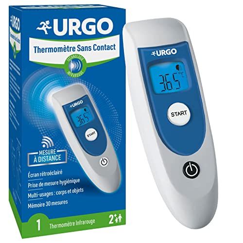 Urgo - Contactloze thermometer – infraroodtechnologie – veelzijdig inzetbaar lichaam en objecten – display met achtergrondverlichting – alarm met koortstoon – vanaf 2 jaar