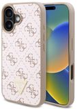 Guess New 4G Triangle iPhone 16 Plus Hoesje Wit