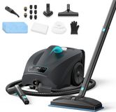 Sophitech Stoomreiniger - 30s Opwarmtijd - 2600W - 140°C Dieptereiniging - 4 Bar Krachtige Stoom - 2.5L Watertank - Tapijtreiniger en Handstomer voor Vloer, Bank en Badkamer - 20 Accessoires