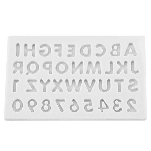TOPINCN Letters Vorm Maken Mallen Siliconen Snoep Cake Fondant Chocolade Mallen Decoratie Tool Grijs