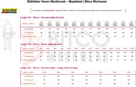 Blåkläder Service Werkbroek met stretch 1495-1330 - Mannen - Grijs/Zwart - 44