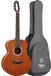 Flight PIXI MAH Reisgitaar Solid Top Acoustic Guitar Natural with Bag
