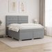 Maison Exclusive - Lit Boxspring avec matelas gris clair 140 x 200 cm tissu
