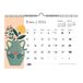 Miquelrius Wandkalender 2024, A3, 420 x 296 mm, met notitieveld, dubbele spiraalbinding, Spaans, pioenrozendesign, vazen