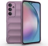 Techsuit Hoesje geschikt voor Samsung Galaxy A55 - Magic Shield Silicone Back Cover - Paars
