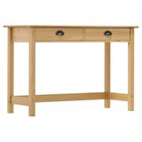 VidaXL Hill Wandtafel 110x45x74 cm Massief Grenenhout Bruin