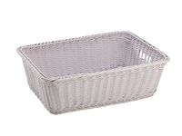 King Home C1567072/B Wasmand Sunny van kunststof, wit, 48 x 34,5 x 16H