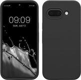 kwmobile telefoonhoesje geschikt voor Google Pixel 9a - Hoesje met siliconen coating - Smartphone case in mat zwart