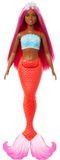 Barbie Zeemeerminpop met magentakleurig fantasiehaar en accessoires