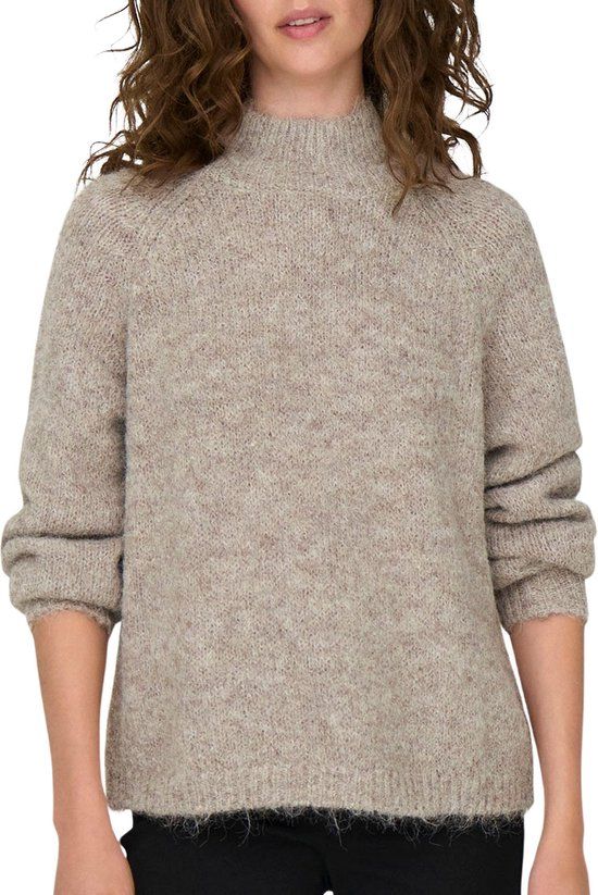 JDY Zoey Life Gebreide Trui Dames - Beige - Maat XS