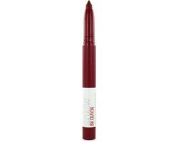 Maybelline SuperStay Ink Crayon Matte Lipstick - 55 Make it Happen - Red - 14g