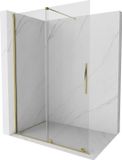 Mexen Velar walk-in douchewand 150 x 200 cm, transparant 8 mm, goud