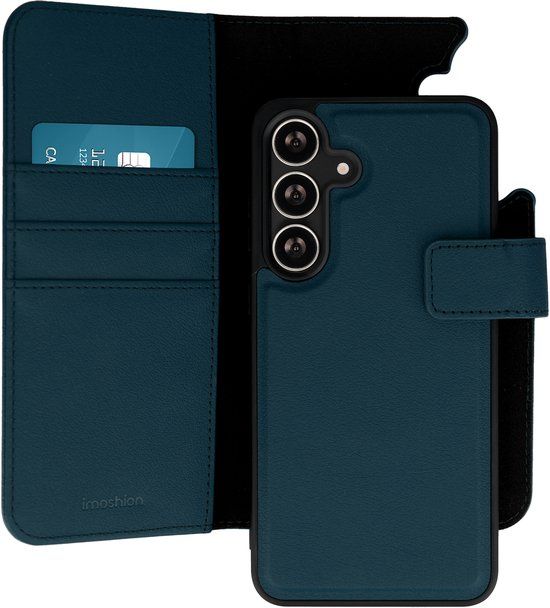 imoshion Hoesje - Geschikt voor Samsung Galaxy S24 FE - Uitneembare 2-in-1 Luxe Bookcase - Blauw
