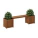 Furinno Houten plantenbak in teakolie, hout, naturel, 182,12 (B) x 44,7 (H) x 28,96 (D) cm