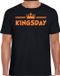 Bellatio Decorations Koningsdag shirt voor heren - kingsday - zwart - glitters - feestkleding XL