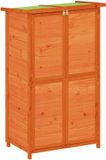 vidaXL Tuinschuur 83x57x140 cm massief grenenhout bruin