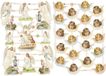 Creativ Company Vintage Plaatjes - Engelen - Poëzie Album Plaatjes - Knipplaatjes - Scrapbook - Kaarten Maken - Klassieke Motieven - 16,5x23,5 cm - 2 vellen