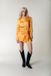 Colourful Rebel Mette Satin Wrap Dress Dames - Jurk - Oranje - Maat XS