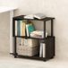 Furinno Reed 3-laags S-vormige boekenkast, boekenplank, espresso