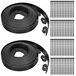 Elzusha - Bordure de pelouse flexible en plastique 20 m - Facile à installer sans creuser - Hauteur 50 mm