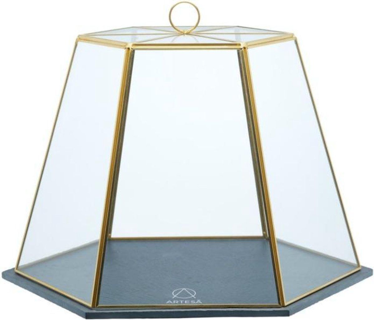Artesa Stolp, Glas, Leisteen, 31 x 27.5 x 25 cm - Artesà