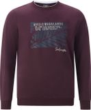 Jan Vanderstorm heren Sweatshirt - 56/58 - donkerlila - Plus Size