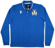 Macron Home Jersey Katoen Italië Rugby 2022/23 Blauw Unisex 5XL