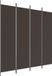 vidaXL Kamerscherm met 4 panelen 200x200 cm stof bruin