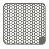 Waterval Gootsteenmat - Siliconen - Gunmetal Grey - 37 x 37 cm - Vierkant