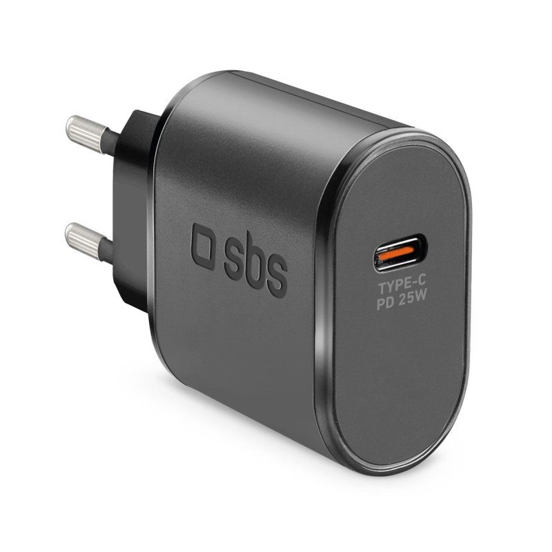 SBS 25W USB-C Wall Charger - Black
