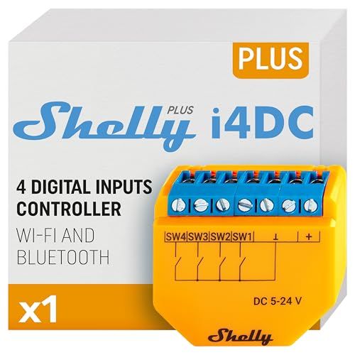 Shelly Plus i4 DC Scenariomodule WiFi, Bluetooth