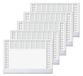 SIGEL H6366/5 papieren bureauonderleggers, 2 jaar en weekoverzicht, beschermend design, A2 (59,5 x 41 cm), met beschermband, grijs en wit, 5 x 40 vellen