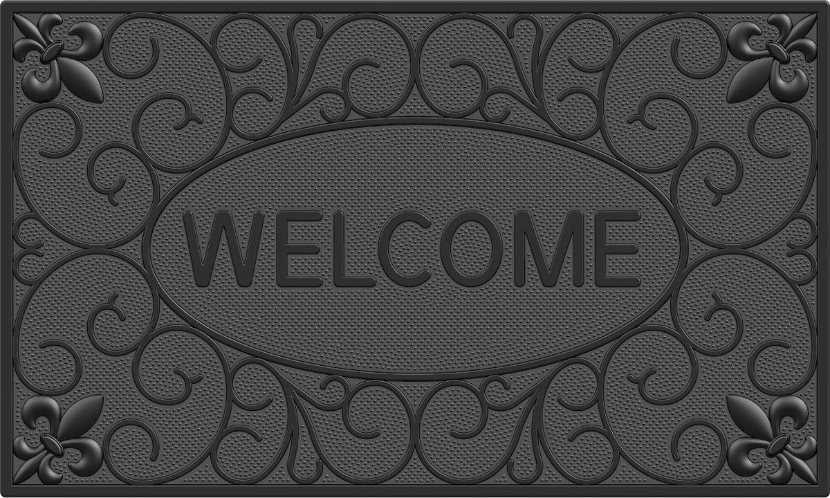 MD-Entree MD Entree - Rubbermat - Omega Welcome - 45 x 75 cm