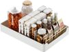 Famanu Tiroir télescopique organisateur de placard de cuisine extensible avec poignée, blanc