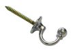 Gardinia 3254 Decoratieve haken, barok, 2 stuks, embrasse-haken, lengte: 3 cm, Ø18 mm, metaal, chroom