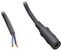 BKL Electronic Laagspannings-aansluitkabel Laagspanningsbus - Open kabeleinde 5.50 mm 2.50 mm 0.50 m 1 stuk(s)