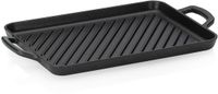 Kela Calido Grillplaat, Fonte, Zwart, 25 x 35 cm